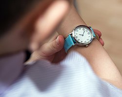 Man checking his watch