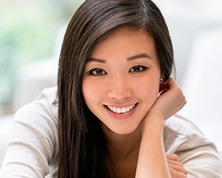 Young woman with perfect smile