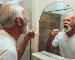 brushing teeth after getting dental implants in Rolling Meadows