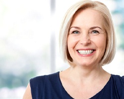 Woman smiling